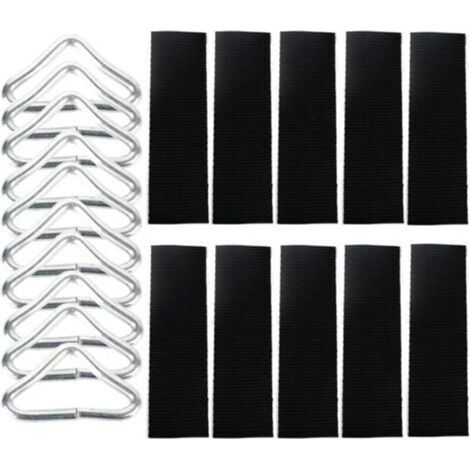 10 pack Ressort de Trampoline, Accessoires de Trampoline, Boucle de Triangle de Trampoline (1/5)