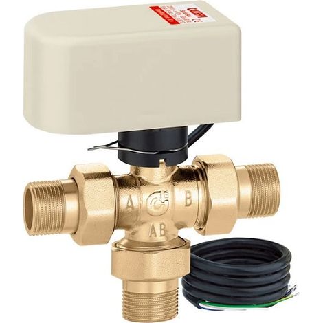 Valvola a sfera a tre vie deviatrice motorizzata Caleffi 6443 230V - 1/2" (1/3)