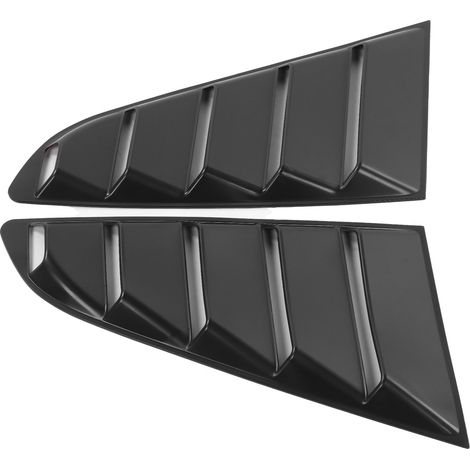 2 Stück schwarze Auto-Seitenfenster-Lüftungsgitter-Windschutzscheiben-Sonnenschutzabdeckung passend für Ford Mustang 2015–2020 (1/5)