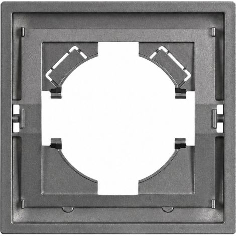 Plaque cadre 1 poste 8080mm série Z en PC ignifuge gris 13 × 9 × 10 cm – Livraison gratuite
