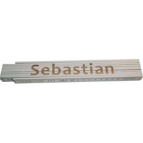 Zollstock Sebastian 2 m weiß Zollstock