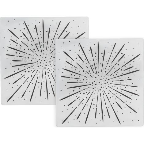 Lot de 2 plaques de gaufrage en plastique transparent, gabarit DIY pour cartes, outil de repoussage et création d'embossage (1/5)
