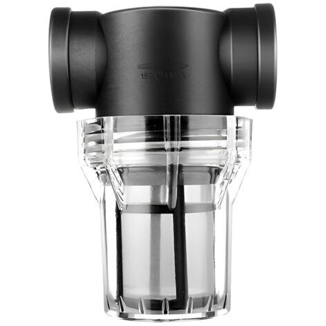 Pipeline Filtre de Pompe à Eau 1 Pouce, 80 Mesh Pré-Filtre de Pipeline à Haut Débit, Préfiltre pour Pompes de Jardin avec Filtre Inox, Transparent Visible, pour Maison, Jardin, Plantation