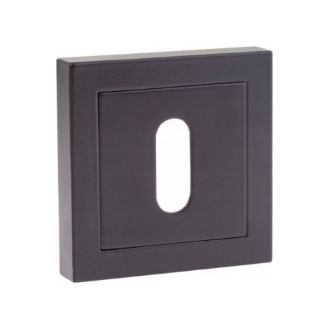 Rosace carrée - 52 x 52 mm - Noir mat - Design moderne - Installation facile (1/2)
