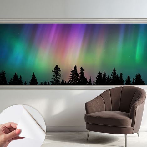 Papier peint adhésif avec colle pour décoration moderne de salon chambre à coucher cuisine et bureau Facile Ciel magique 250x104 cm (1/5)