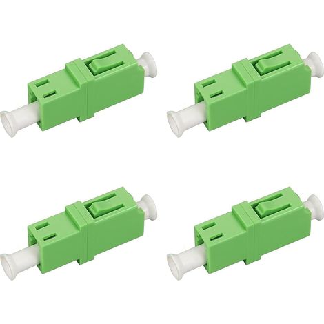 4 Pièces Connecteur Rapide Fibre Optique, PC Monomode Adaptateur Coupleur, Vert Coupleur pour Fibres Optiques, Noyau Céramique, pour Système Communication Fibre Optique, Réseau D'accès (1/5)