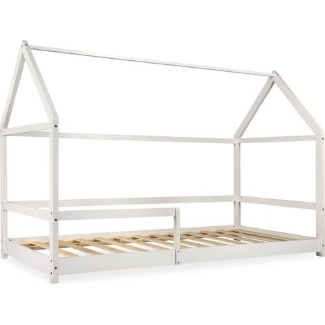 Lit Enfant Cabane "Bianca" 90x190cm Blanc (1/5)