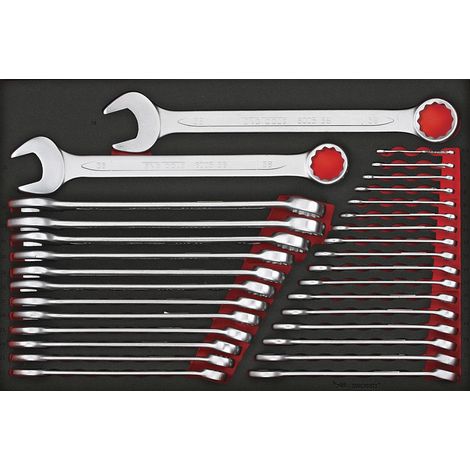 Jeu de clés mixtes Foam4x4 tray 5,5-38mm 31 pièces Teng Tools TTESP31