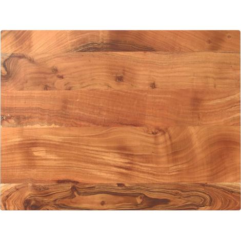 Tablero de mesa rectangular madera maciza acacia 70x60x3,8 cm