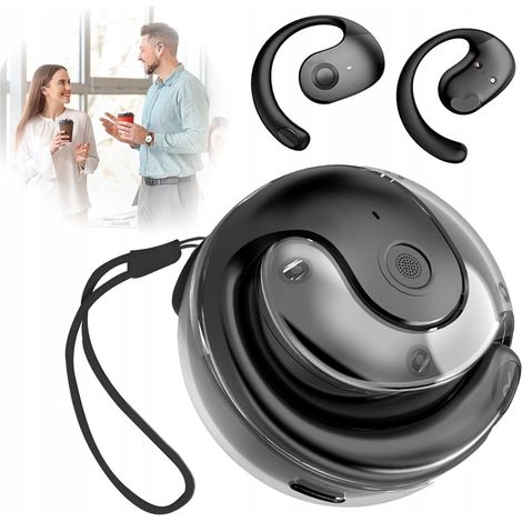 Casque de traduction sans fil avec intelligence artificielle, casque multifonctionnel, compatible avec 139 langues, Bluetooth 5.4, design ergonomique, idéal pour les réunions.