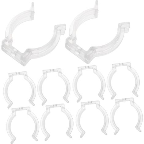 30 clips transparents pour tubes LED T8, conception détachable et (1/5)