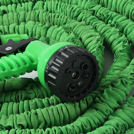 Green 200FT Garden Magic Expandable Magic Flexible Hose for Car Hose Pipe Plastic Pipes to Water wit (1/4)
