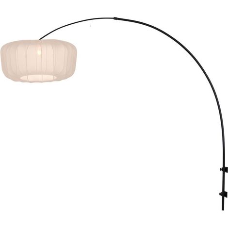 Lampe murale noire Vela Lino avec une teinte crème Ø60cm - 4409ZW (1/3)