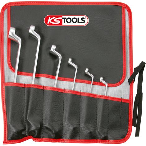 KS Tools - Jeu de 6 clés polygonales contre-coudées TORX® - en trousse - 911.0360