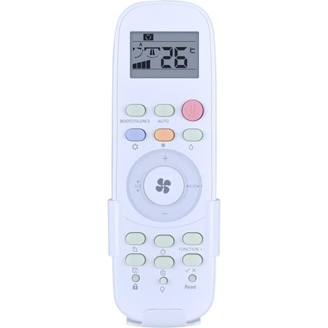 1 Télécommande Climatiseur Atlantic AS012DB, Affichage Clair, Plastique ABS, Pour Climatisation