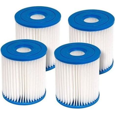 4 cartouches filtrantes pour filtres de piscine Intex type H, pratiques, rapides, pratiques et faciles (1/4)