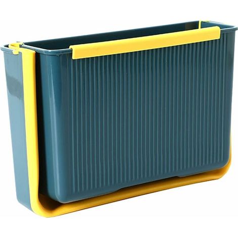 1 poubelle de cuisine, pliante, suspendue sur porte d'armoire, 4 L, PP et TPE, pour cuisine salle de bain bureau voiture (1/5)