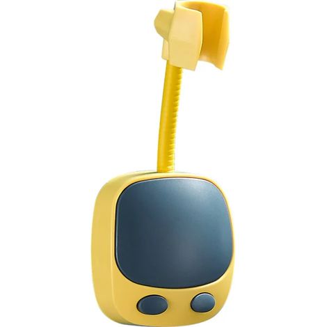 Support douche salle de bain sans perçage rotatif 360° jaune (1/5)