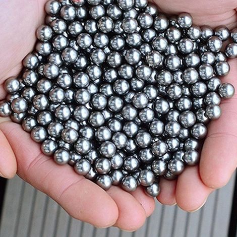 Billes en acier carbone 6 mm (100 pièces) - Recharge pour fronde, munitions de catapulte, roulements de vélo (1/5)