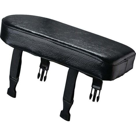 Coussin Siège Arrière Vélo - Similicuir - 32 x 15 x 4 cm - Noir - 1 Pièce (1/2)