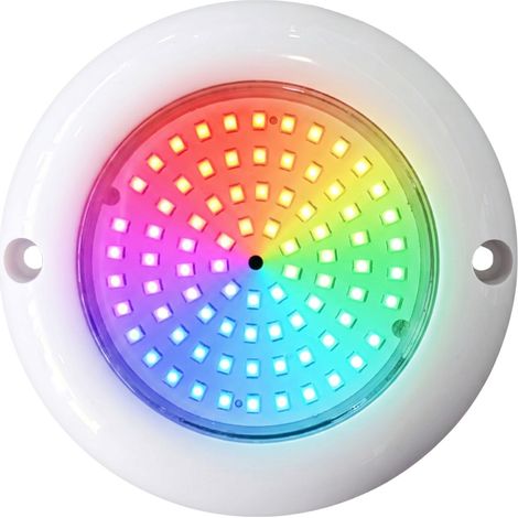 Foco LED RGB Piscina Warmpool 6W 12V AC 10 cm ABS Superficie
