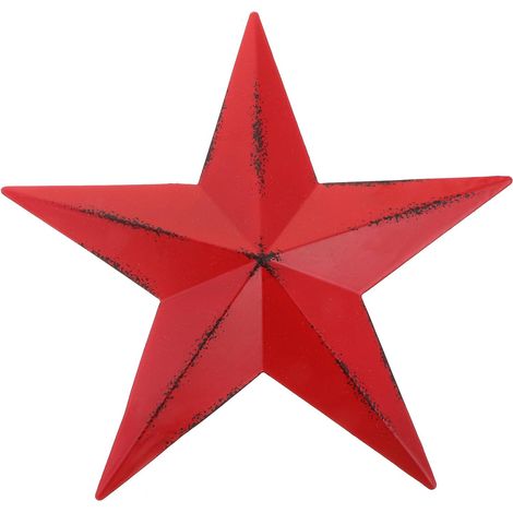 Classic Art Star Wall Decoration, in Red Iron for Garden Bar (1/5)