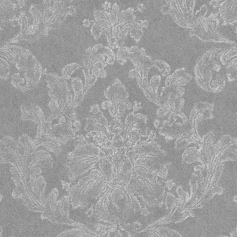 Vliestapete Grau Natur Tapete Gemustert gerader Ansatz Elegance 3 (1/2)