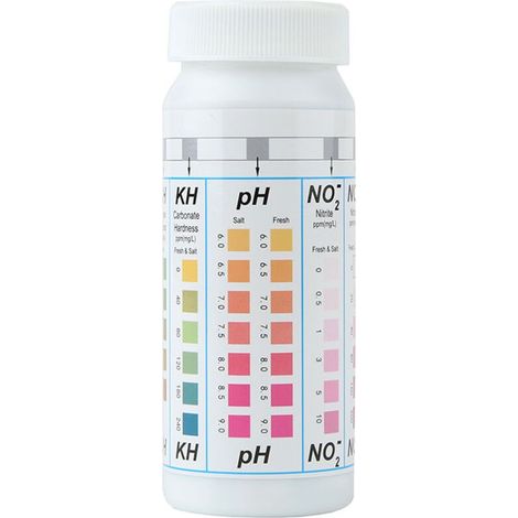 Tiras reactivas 5 en 1 para análisis de agua de piscinas y spas, 50 tiras, para medir el pH y la dureza de nitratos. (1/5)