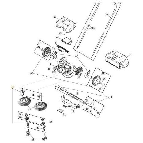KIT PERNO RUOTA - SWP 355 ORIGINALE STIGA - 118821357/0