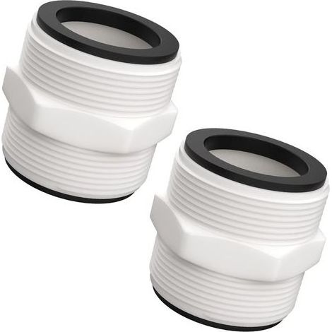 BARKBUSTERS Lot de 2 connecteurs de tuyau de piscine divisés compatibles avec pompe de piscine Intex Coleman de 3,8 cm avec joints d'anneaux de 2 L, pièces de connecteur de tuyau de piscine hors sol (1/5)