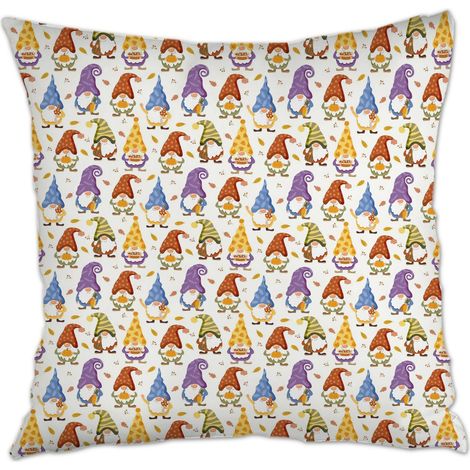 Housse de coussin 45x45 cm carrée maison douce confortable pour canapé, lit, chaise décoratif de ferme pour Pâques (1/5)