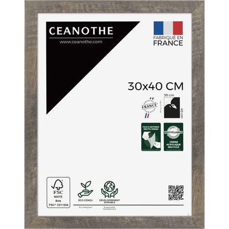 Cadre photo Alizée brun 30x40 cm
