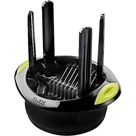 IBILI Easycook CORTADOR DE LIMONES Media Luna, Stainless Steel, Nero/Verde, 17 x 16 x 13 cm