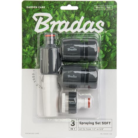 Kit d’arrosage 4 pièces 1/2" pour tuyau Bradas WL-S5500-12K (1/2)