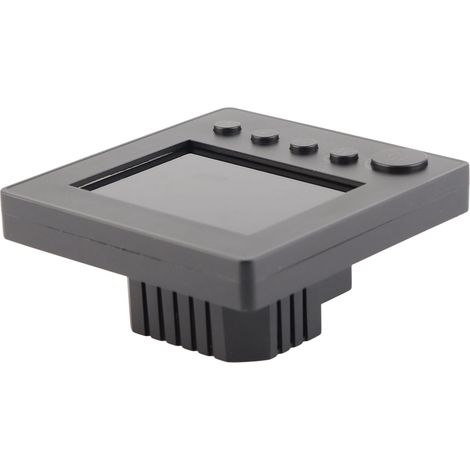 Intelligenter WLAN-Thermostat mit großem Farb-LCD-Display, App-Steuerung für Zuhause, Büro, Supermarkt, Klimaanlage, 90–240 V, Standardausführung in Schwarz (1/5)