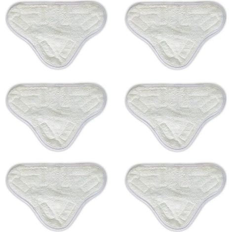 6er-Pack Mikrofaser-Reinigungspads für Dampfreiniger, kompatibel mit H2O X5 H20, waschbar, FLITI (1/4)