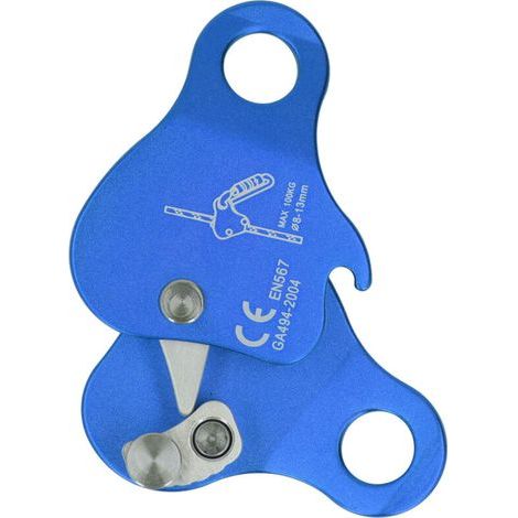 Self-locking aluminum alloy rope stopper for climbing, ideal for outdoor climbing and mountaineering - Blue (1/5)