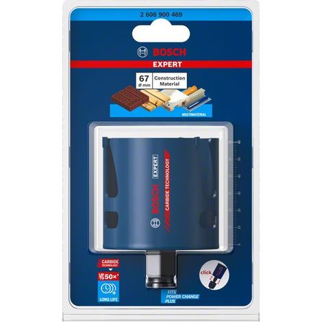 Scie cloche EXPERT 67mm Bosch Carbure Matériaux de Construction EXPERT Bosch