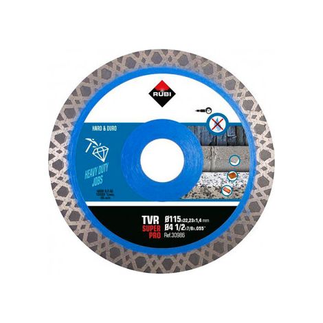 Disco diamante RUBI TVR 115 mm SUPER PRO 115mm115mm