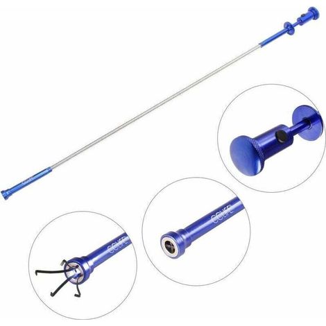 Telescopic grabber tool with claw and telescopic magnet for picking