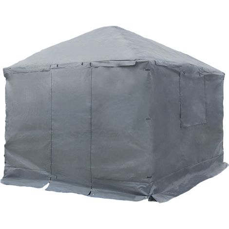Sojag Housse d'hiver pour pavillon 10x12 Gris