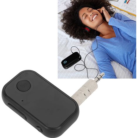 (Exklusiv in Mexiko erhältlich) Bluetooth 5.0 Autoradio-Empfänger, 3,5-mm-Bluetooth-Konverter, Bluetooth-Adapter für AUX-Anrufe (mit eingebautem Akku) (1/5)