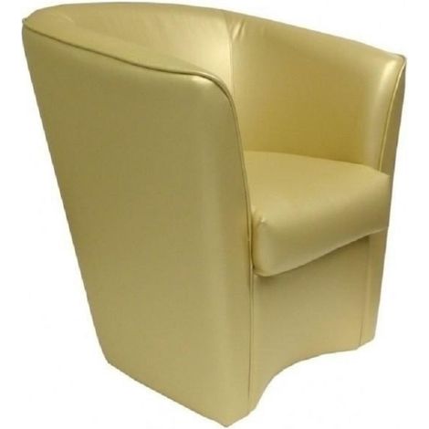 Poltrona Oro in ecopelle per casa ufficio - Valentina (1/3)
