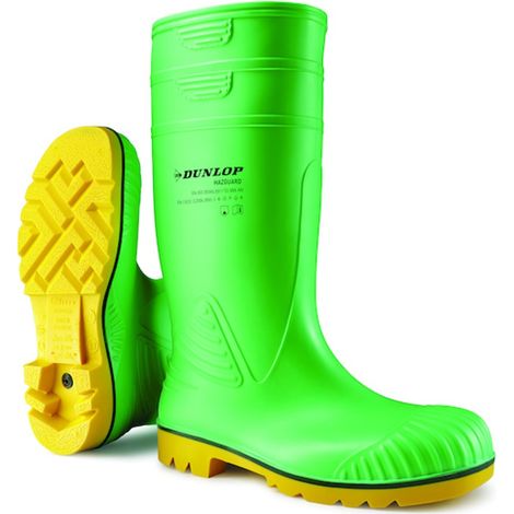 Bottes de sécurité HAZGUARD vertes S5 - 45 - DUNLOP