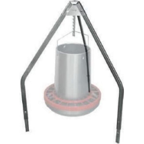 Tripode Soporte para Tolvas, Comederos, Bebederos y Otros, Desmontable, Pies Regulables
