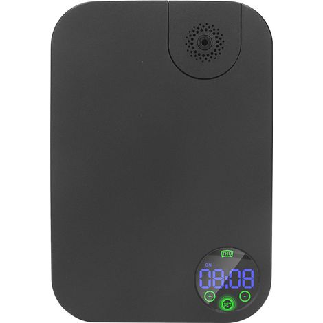 Diffuseur de parfum intelligent noir avec minuterie automatique et commandes tactiles, 150 m², usage commercial, idéal pour hôtels et maisons (prise britannique 100-240 V). (1/5)