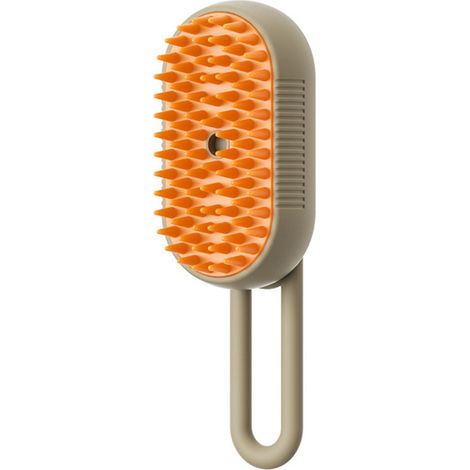 Brosse À Vapeur Pour Animaux - Brosse Rechargeable 3-en-1 Nettoyage Épilation Massage - Pour Chats Et Chiens À Poil Court Ou Long - 1 Pièce (1/5)