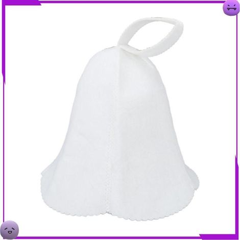 Chapeau de sauna - Blanche - Feutre - Absorbant - Confortable (1/5)