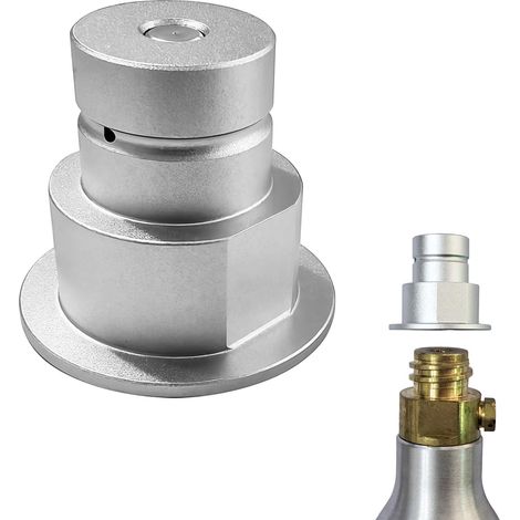Adaptateur CO2 TR21 pour bouteilles - Raccord rapide compatible avec Terra, Duo et Art - Adaptateur en aluminium pour machine à gazéifier (1/5)
