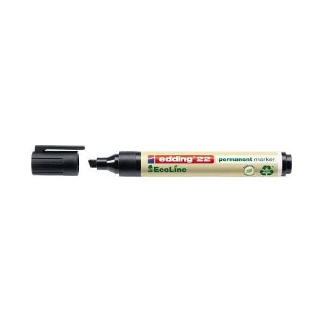 Edding edding 22 permanent marker EcoLine 4-22001 Permanentmarker Schwarz wasserfest: Ja